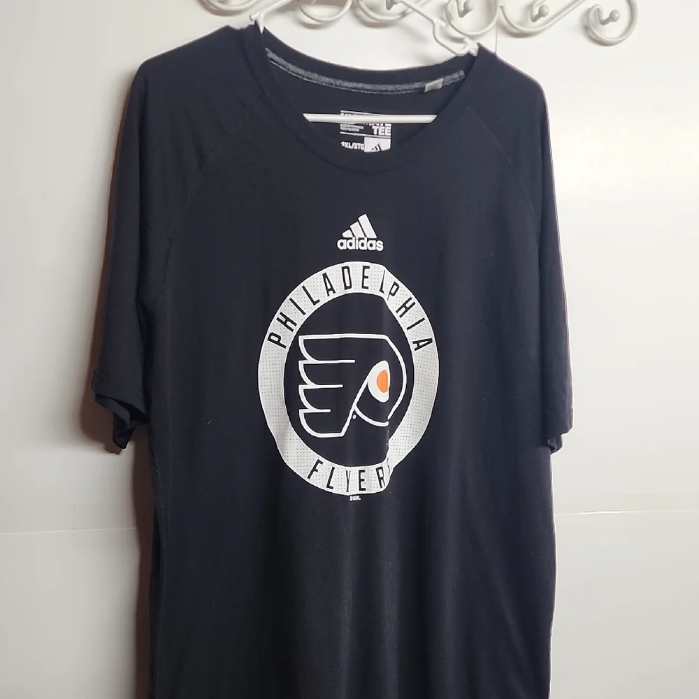Ultimate Tee Adidas Philadelphia Flyers NHL Black T-Shirt Sz 2XL
